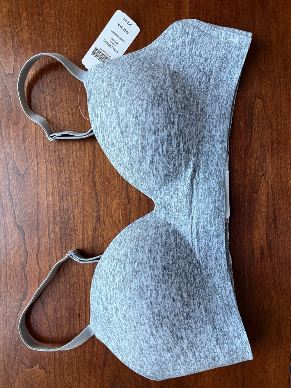 NWT Soma Heather Gray Wireless Enbliss Bra 36A